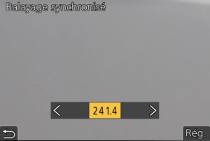 Balayage synchronisé