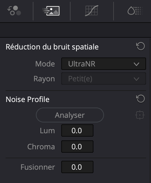 Ultra NR dans l’onglet “Effets de mouvement”