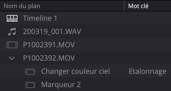 Ajouter mots clés marqueur