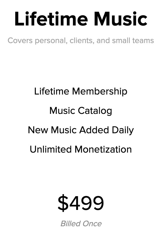 Licence perpétuelle plateforme de musique Audiio