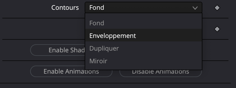 Réglages MagicAnimateFREE