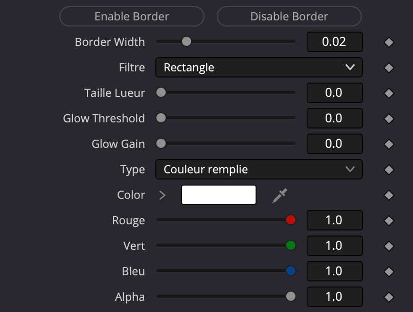 Réglages MagicAnimateFREE