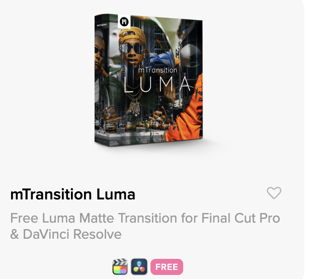 Plugin gratuit Motion VFX mTransition Luma