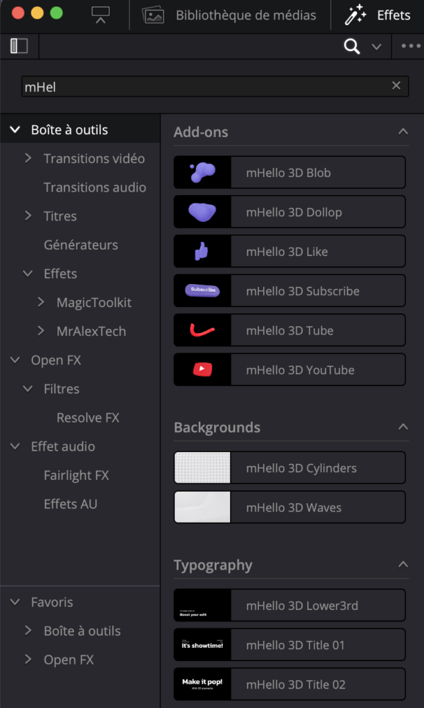 Plugins Motion VFX
