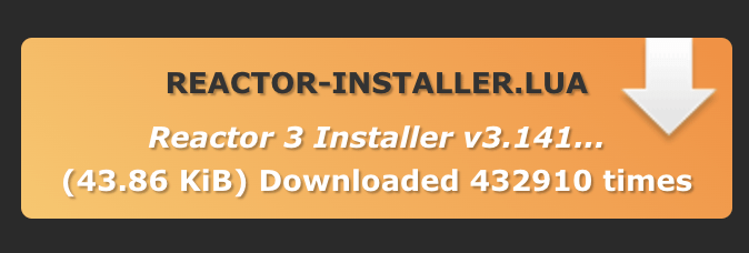 Fichier d'installation plugin Reactor