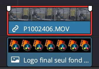 Composition référencée Sport DaVinci Resolve