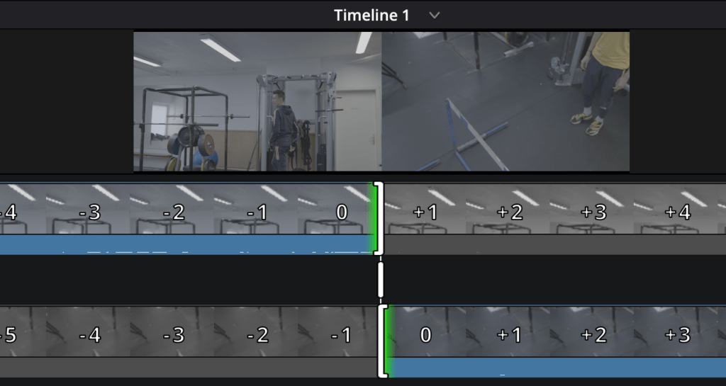Editeur de coupe dans viewer timeline
