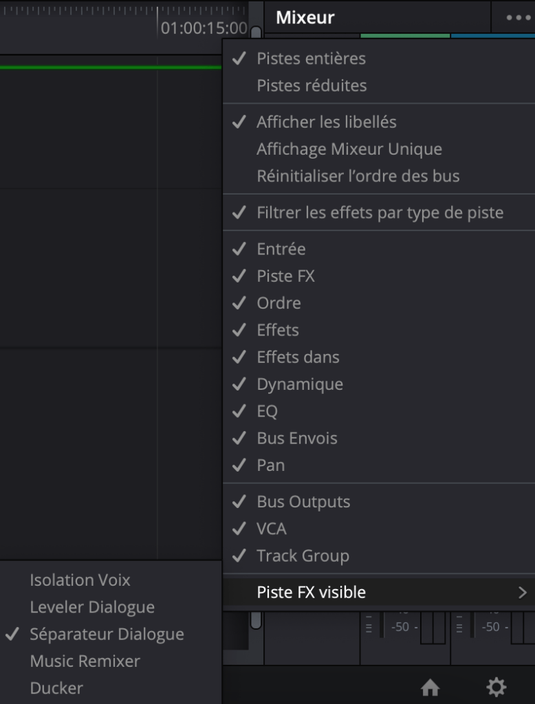 Fonction séparateur dialogue