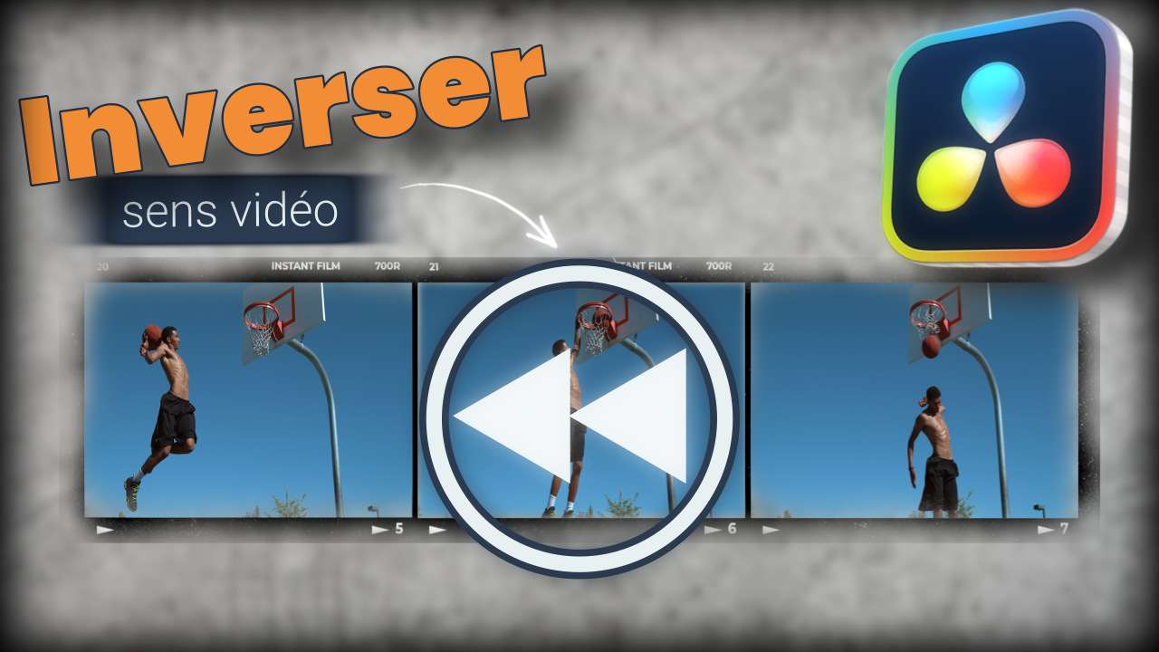 Inverser sens vidéo dans DaVinci Resolve