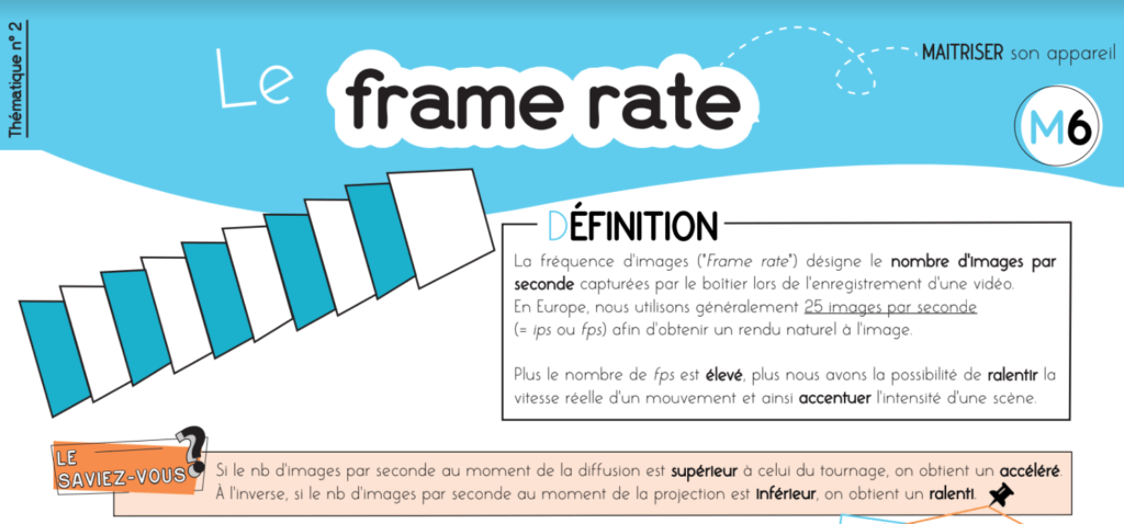 Fiche mémo la fréquence d'images