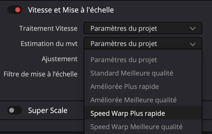 "Speed Warp Plus rapide"