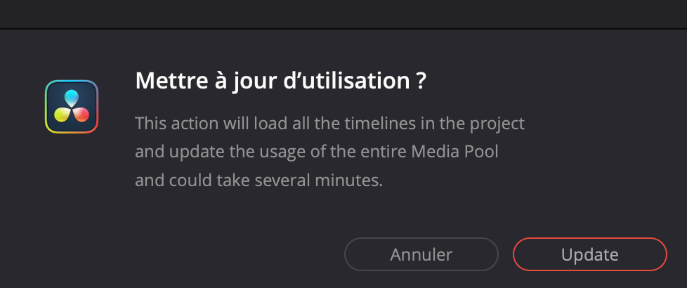 Mise à jour utilisation timeline