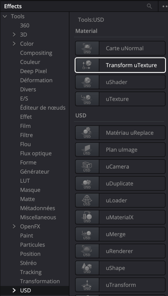 Noeud Fusion uTextureTransform