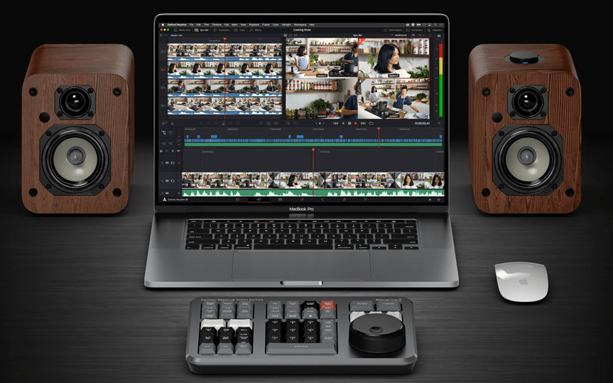 Onglet cut logiciel de montage davinci resolve