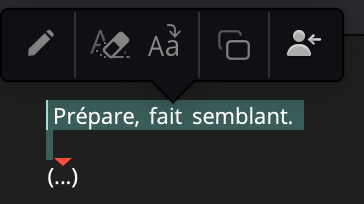 Réassignation manuelle texte fonction détection voix