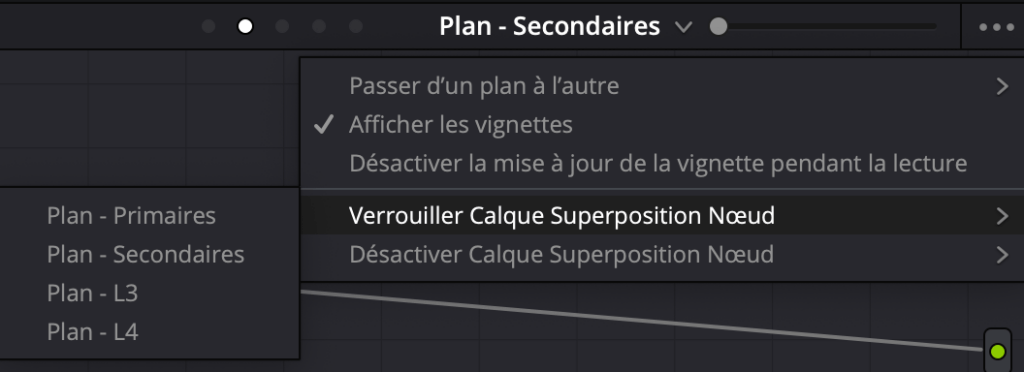Verrouiller calque superposition graph de noeuds
