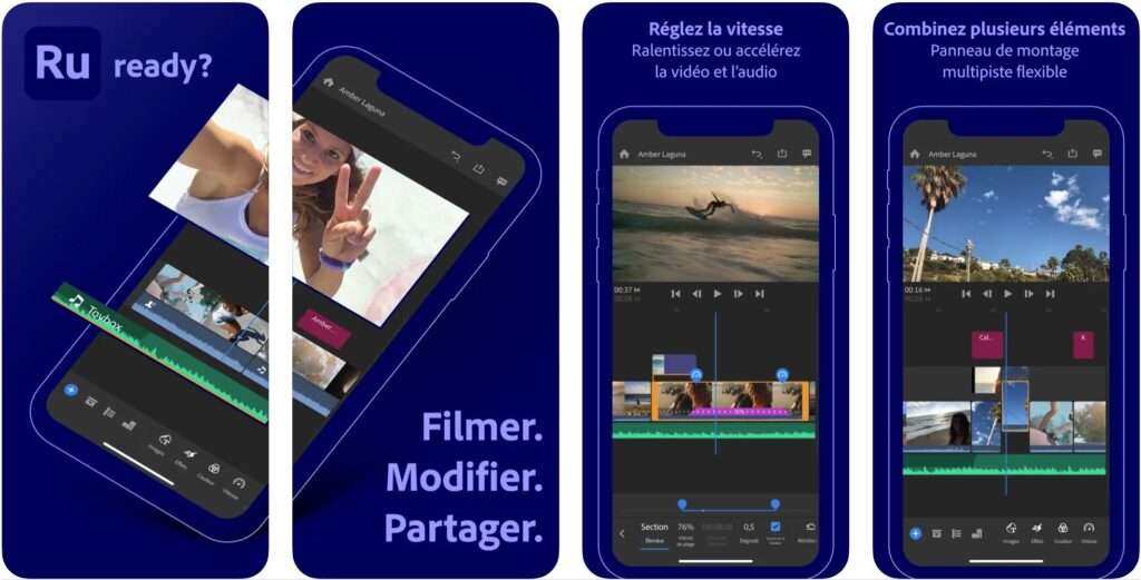 Appli montage video gratuit apple Video adobe rush