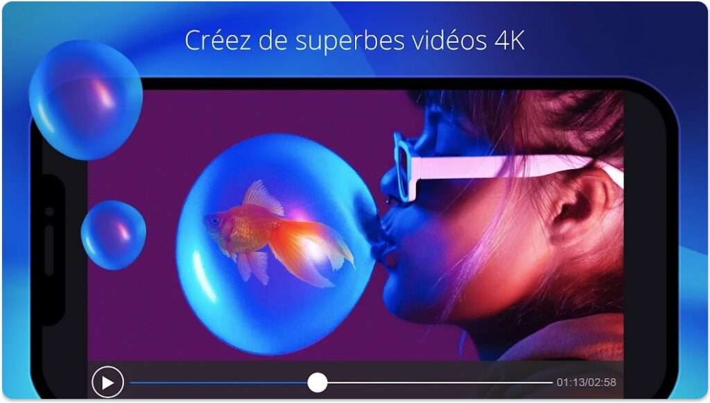 Appli montage video gratuit android Power Director